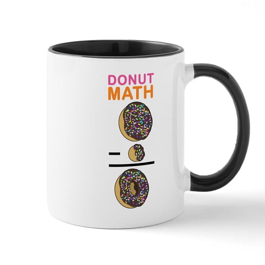 CafePress - Donut Math Mug - 11 oz Ceramic Mug - Novelty Coffee Tea Cup