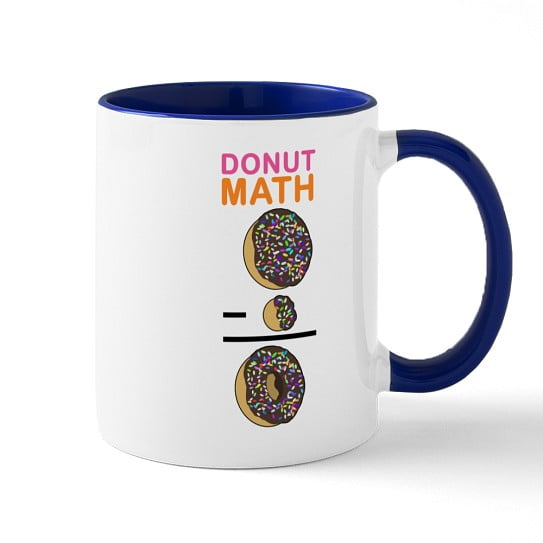 CafePress - Donut Math Mug - 11 oz Ceramic Mug - Novelty Coffee Tea Cup