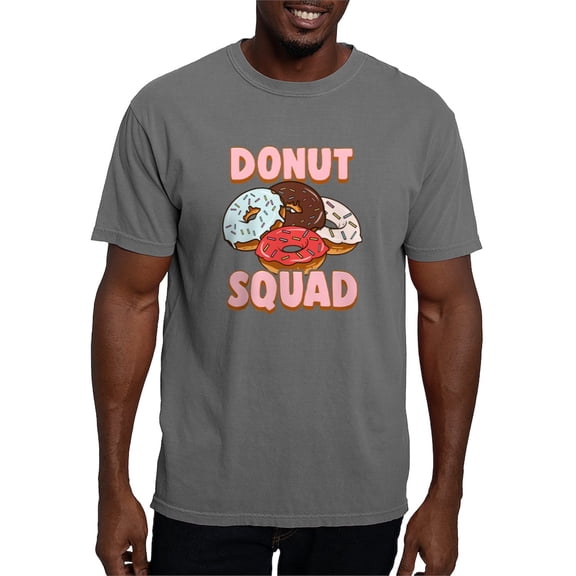 CafePress - Donut Squad Donut Lover Breakfast Food Pun T Shirt - Mens Comfort Colors Shirt