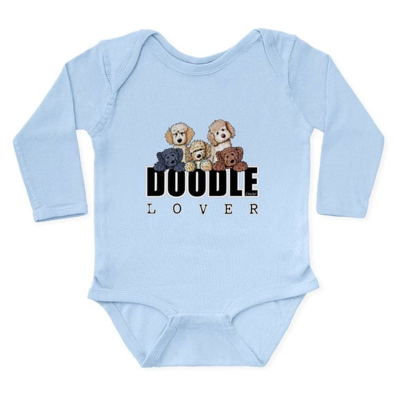 CafePress - Doodle Lover Long Sleeve Infant Bodysuit - Long Sleeve Cotton Baby Bodysuit