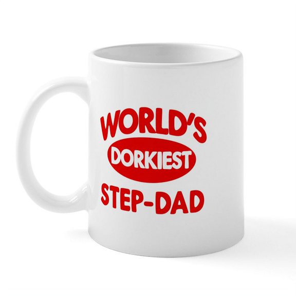 CafePress - Dorkiest STEP DAD Mug - 11 oz Ceramic Mug - Novelty Coffee Tea Cup