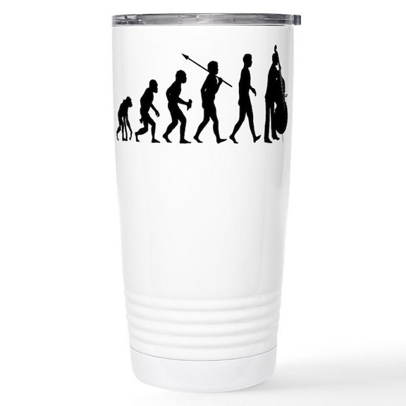 CafePress - Double Bass Stainless Steel Travel Mug - Insulated Stainless Steel Travel Tumbler 20 oz.
