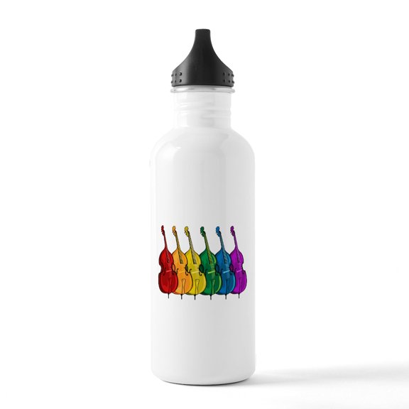 CafePress - Double Bass Stainless Water Bottle 1 - Stainless Steel Water Bottle, Sports Bottle, 1.0L