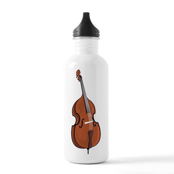 CafePress - Double Bass Stainless Water Bottle 1 - Stainless Steel Water Bottle, Sports Bottle, 1.0L