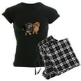 thumbnail image 1 of CafePress - Double Dachshund Dogs Women's Dark Pajamas - Women's Short Sleeve Print T-Shirt and Pants Dark Cotton Pajama Set, 1 of 7