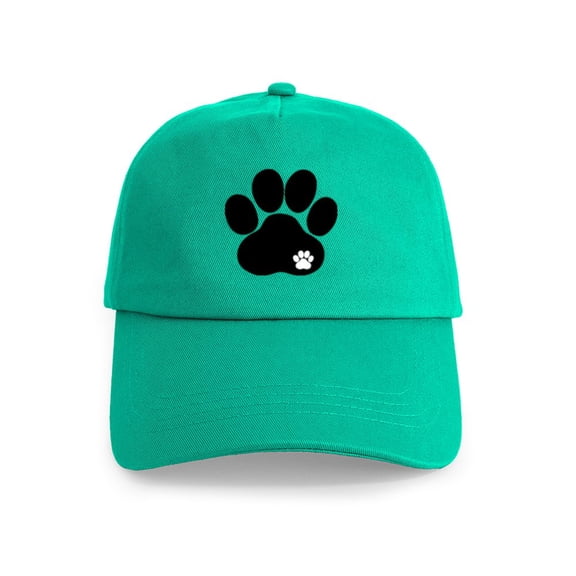 CafePress - Double Paw Cap - Adjustable 100% Brushed Unisex Casual Cotton Baseball Cap, Beige, 1