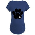 thumbnail image 1 of CafePress - Double Paw Print Maternity Dark T Shirt - Maternity Dark T-Shirt, 1 of 3