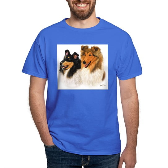 CafePress - Double Rough Collie T Shirt - Men's Classic Cotton T-Shirts