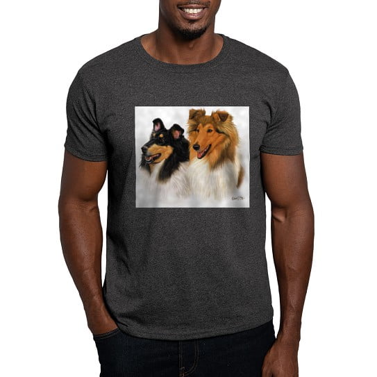 CafePress - Double Rough Collie T Shirt - Men's Classic Cotton T-Shirts