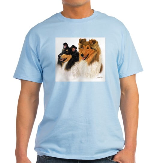 CafePress - Double Rough Collie T Shirt - Men's Classic Cotton T-Shirts