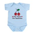 thumbnail image 1 of CafePress - Doubly Sweet Cherry Pink Twin Onesie - Baby Light Bodysuit, Size Newborn - 24 Months, 1 of 4