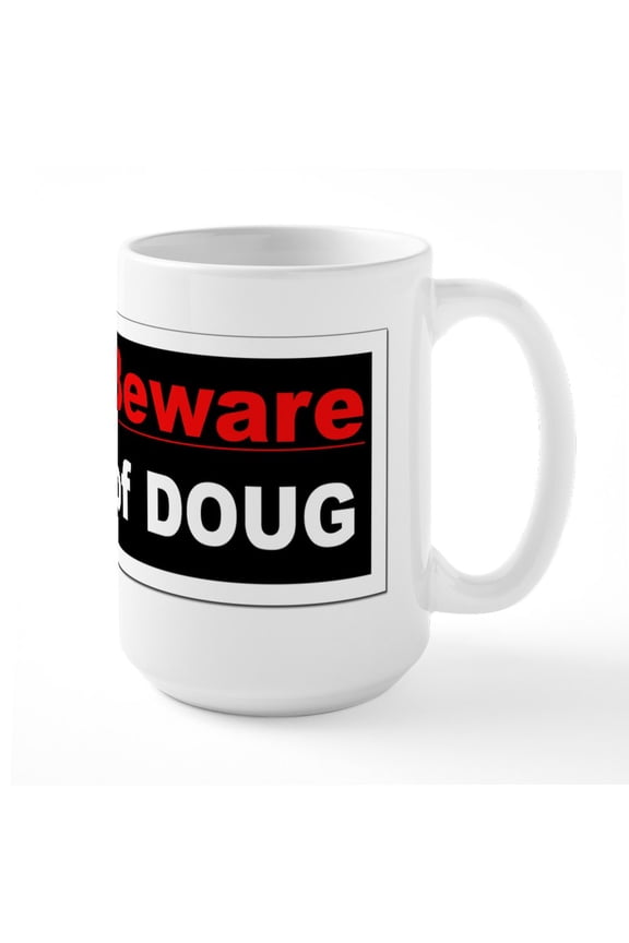 - Dougshirt Ceramic Mug - 15 oz Ceramic Large White Novelty Mug