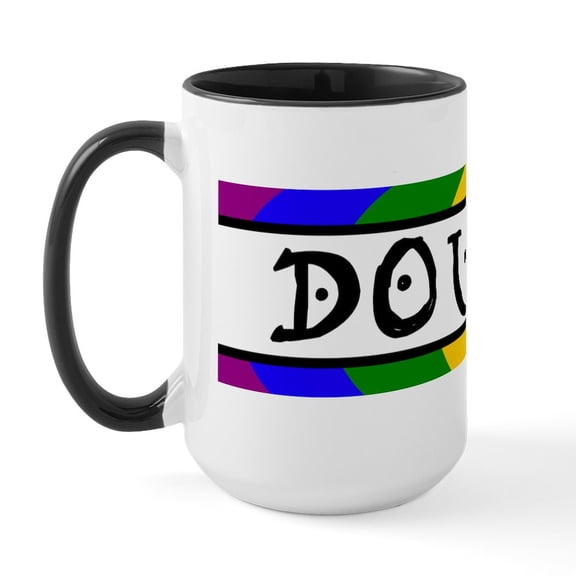 CafePress - Doula Rainbow Large Mug - 15 oz Ceramic Large White Novelty Mug