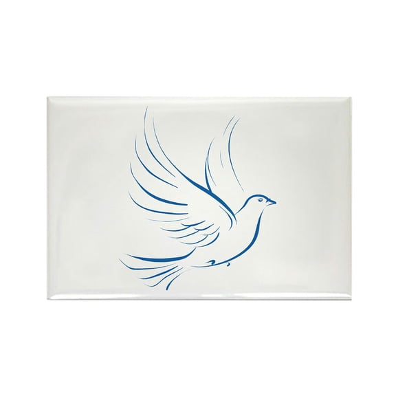 CafePress - Dove Of Peace - Rectangle Magnet, 2"x3" Refrigerator Magnet