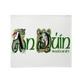 thumbnail image 1 of CafePress - Down Dragon (Gaelic) Throw Blanket - Soft Fleece Throw Blanket, 50"x60" for All Ages, 1 of 2
