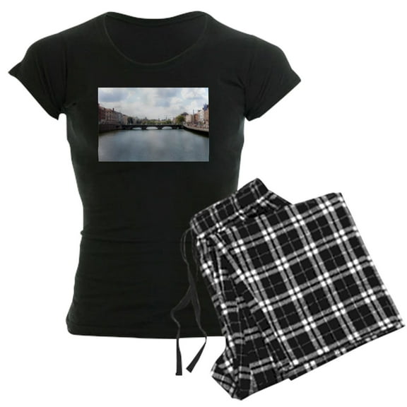 CafePress - Downtown Dublin Ireland - Women's Dark Pajamas