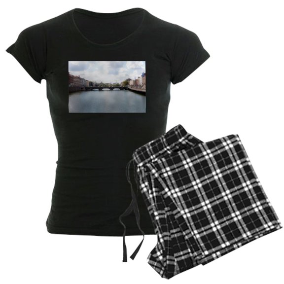 CafePress - Downtown Dublin Ireland - Women's Dark Pajamas