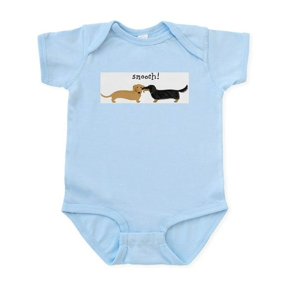 CafePress - Doxie Smooch Body Suit - Baby Light Bodysuit, Size Newborn - 24 Months