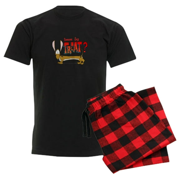 CafePress - Doxy Treat Pajamas - Men's Dark Loose Fit Cotton Pajama Set