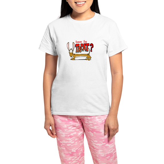 CafePress - Doxy Treat Pajamas - Women's Short Sleeve Print T-Shirt and Pants Light Cotton Pajama Set