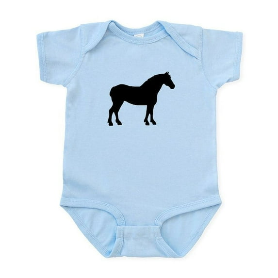 CafePress - Draft Horse Baby Light Bodysuit - Baby Light Bodysuit, Size Newborn - 24 Months