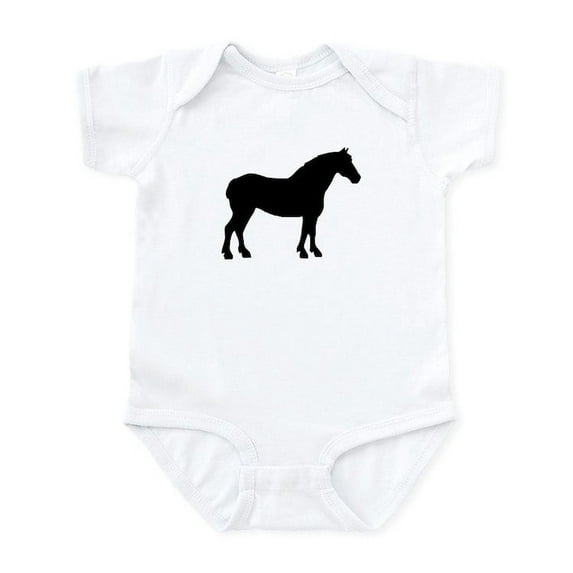CafePress - Draft Horse Baby Light Bodysuit - Baby Light Bodysuit, Size Newborn - 24 Months