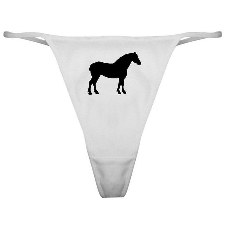 CafePress - Draft Horse Classic Thong - Women's Sexy Novelty Thong Panties  Underwear
