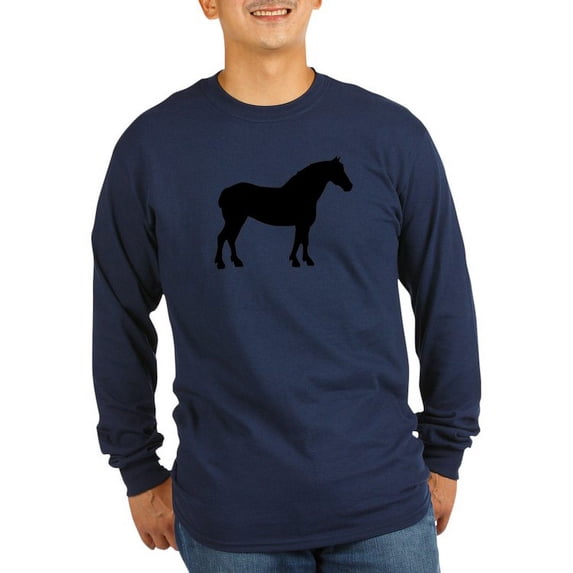 CafePress - Draft Horse Long Sleeve Dark T Shirt - Long Sleeve Dark T-Shirt
