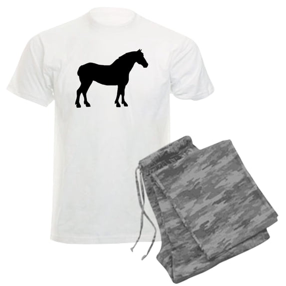 CafePress - Draft Horse Men's Light Pajamas - Men's Light Loose Fit Cotton Pajama Set