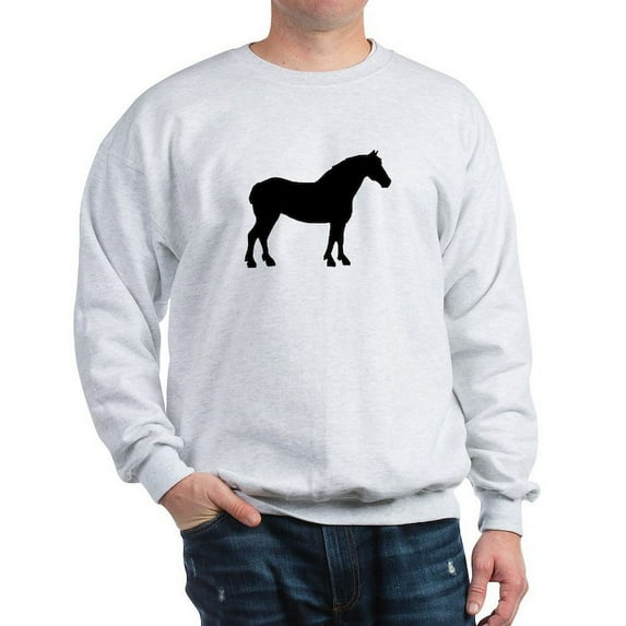 CafePress - Draft Horse Sweatshirt - Crew Neck Sweatshirt