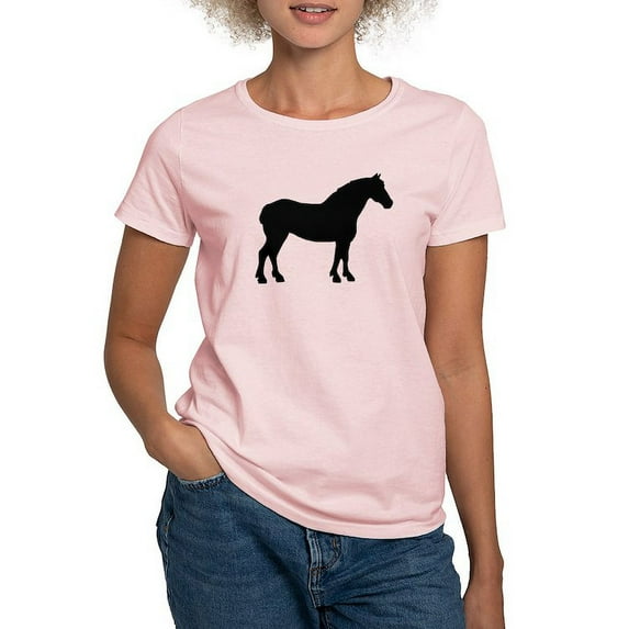 CafePress - Draft Horse Women's Classic T Shirt - Women's Classic T-Shirt