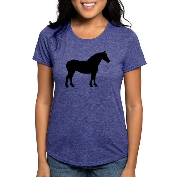CafePress - Draft Horse Womens Tri Blend T Shirt - Womens Tri-blend T-Shirt