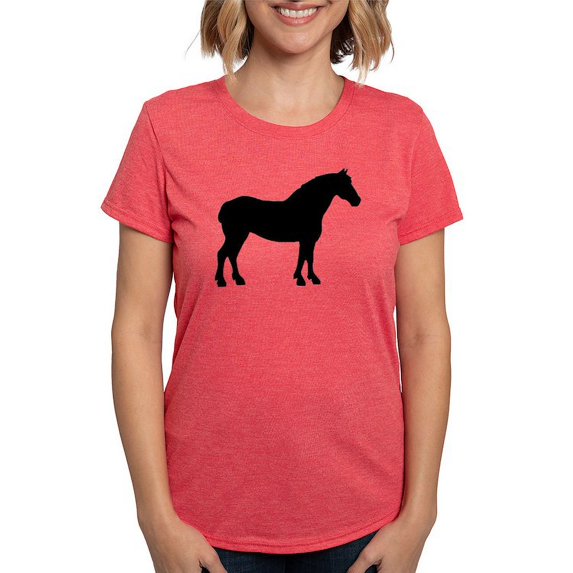 CafePress - Draft Horse Womens Tri Blend T Shirt - Womens Tri-blend T-Shirt