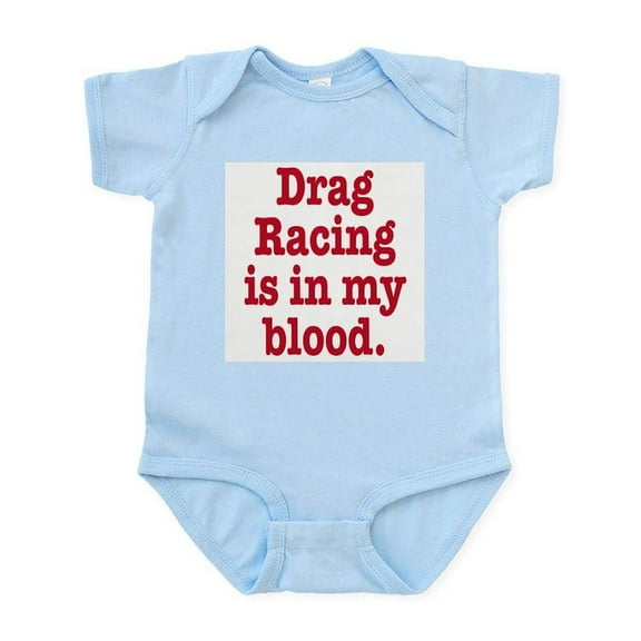 CafePress - Drag Racing Infant Bodysuit - Baby Light Bodysuit, Size Newborn - 24 Months