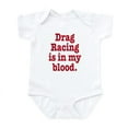 thumbnail image 1 of CafePress - Drag Racing Infant Bodysuit - Baby Light Bodysuit, Size Newborn - 24 Months, 1 of 4