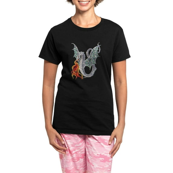 CafePress - Women's Dark Pajamas - Women's Short Sleeve Print T-Shirt and Pants Dark Cotton Pajama Set