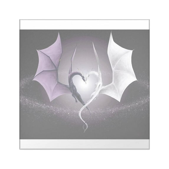 CafePress - Dragon Love Sticker - Square Sticker 3" x 3"