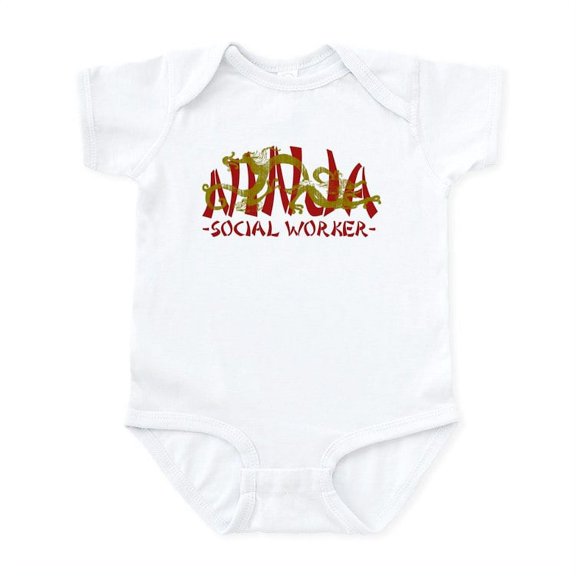 CafePress - Dragon Ninja Social Worker Infant Bodysuit - Baby Light Bodysuit, Size Newborn - 24 Months