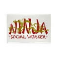 thumbnail image 1 of CafePress - Dragon Ninja Social Worker - Rectangle Magnet, 2"x3" Refrigerator Magnet, 1 of 3