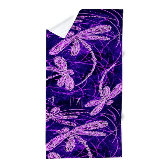 CafePress - Dragonfly Disco - Large Beach Towel, Soft 30"x60" Towel with Unique Design