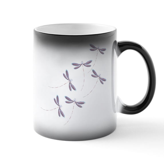 CafePress - Dragonfly Flight - 11 oz Color Changing Magic Mug