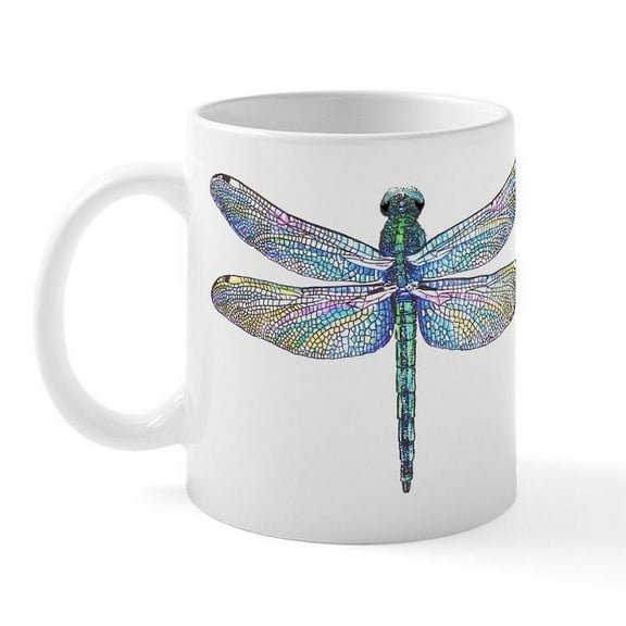 CafePress - Dragonfly Mug - 11 oz Ceramic Mug - Novelty Coffee Tea Cup