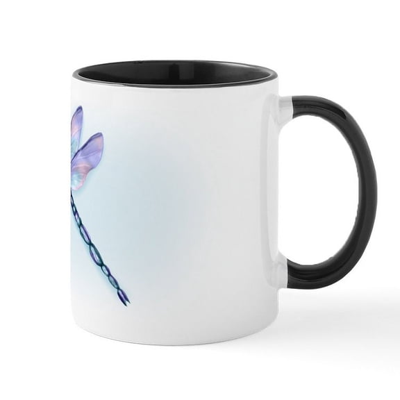 CafePress - Dragonfly Natures Jewel Mug - 11 oz Ceramic Mug - Novelty Coffee Tea Cup