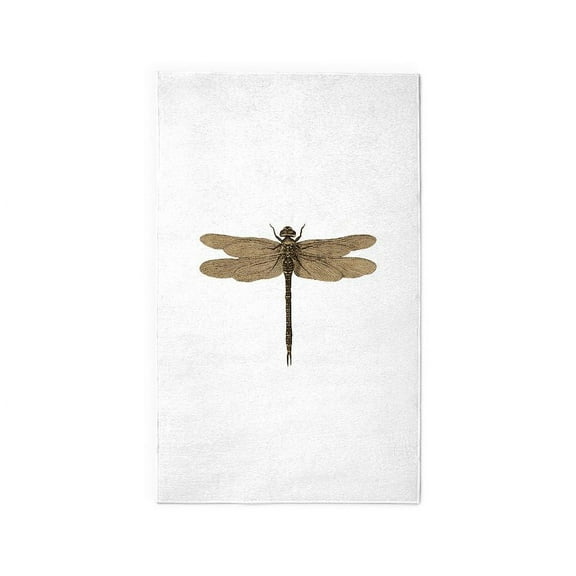 CafePress - Dragonfly Vintage 3'X5' Area Rug - 3'x5' Decorative Area Rug, Fabric Throw Rug