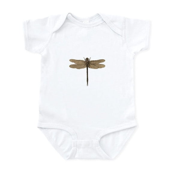 CafePress - Dragonfly Vintage Body Suit - Baby Light Bodysuit, Size Newborn - 24 Months