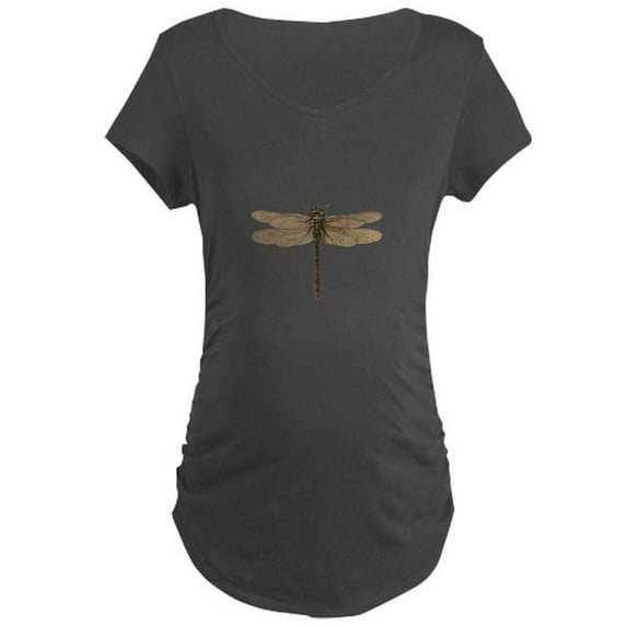CafePress - Dragonfly Vintage Maternity T Shirt - Maternity Dark T-Shirt
