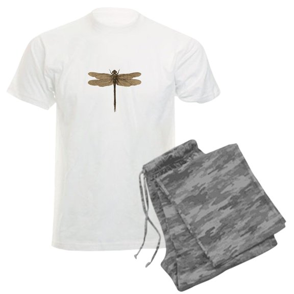 CafePress - Dragonfly Vintage Pajamas - Men's Light Loose Fit Cotton Pajama Set