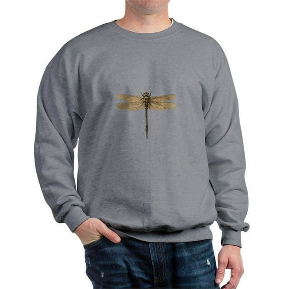 CafePress - Dragonfly Vintage Sweatshirt - Crew Neck Sweatshirt