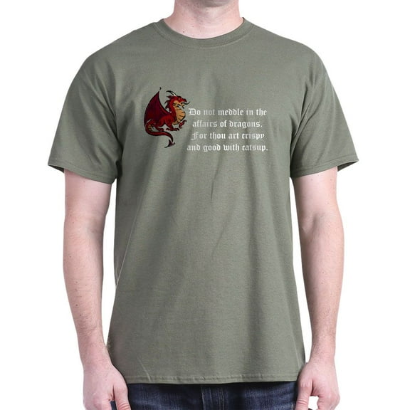 CafePress - Dragons Dark T Shirt - Men's Classic Graphic Cotton T-Shirt