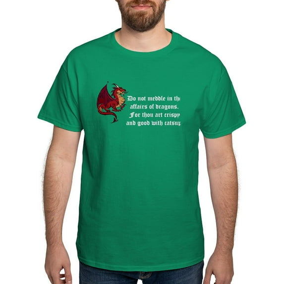 CafePress - Dragons Dark T Shirt - Men's Classic Graphic Cotton T-Shirt